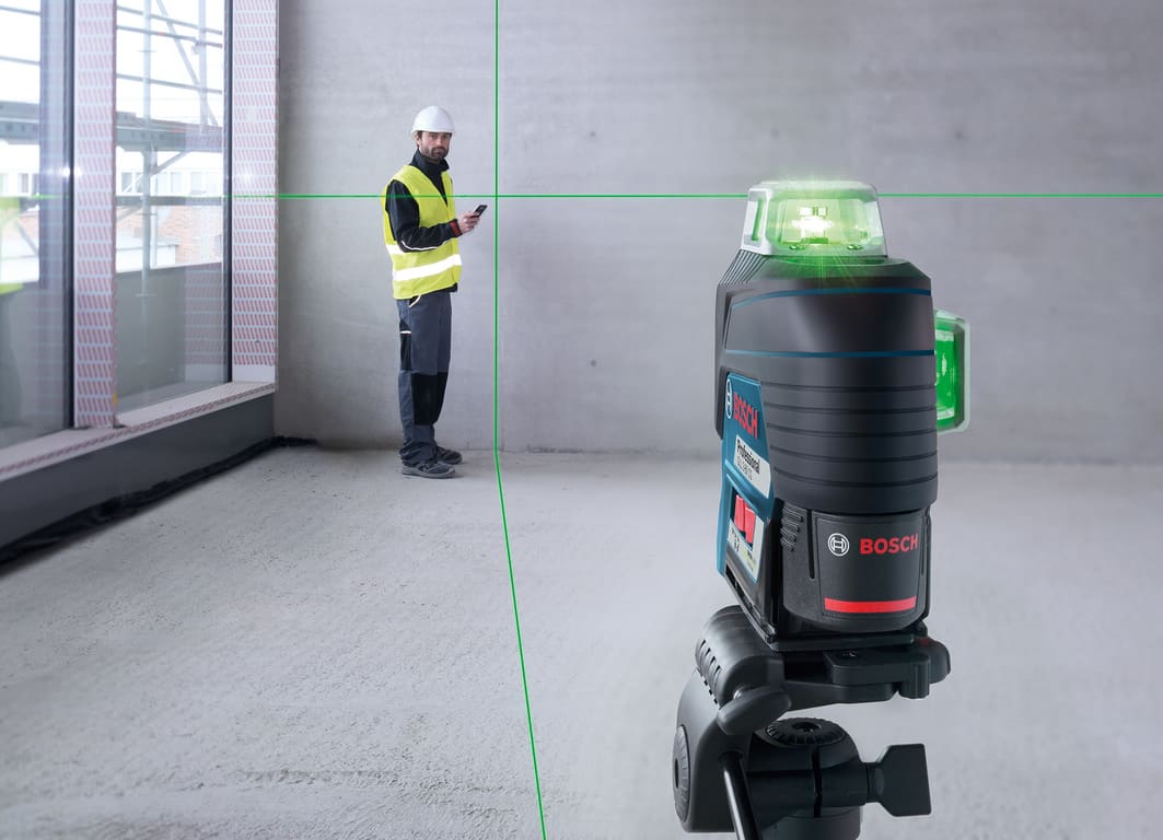 3 anwendung gruene laserlinie